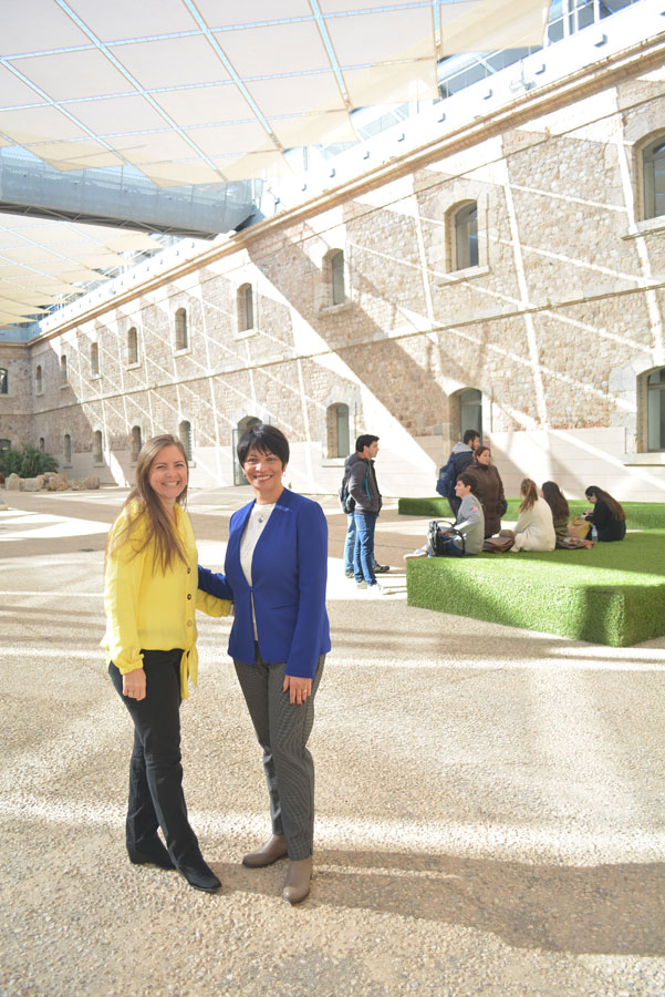 Profesoras Monica García Solarte de la Universidad del Valle (Colombia) y Marina Ortiz de Abreu de la Universidad de Santo Domingo